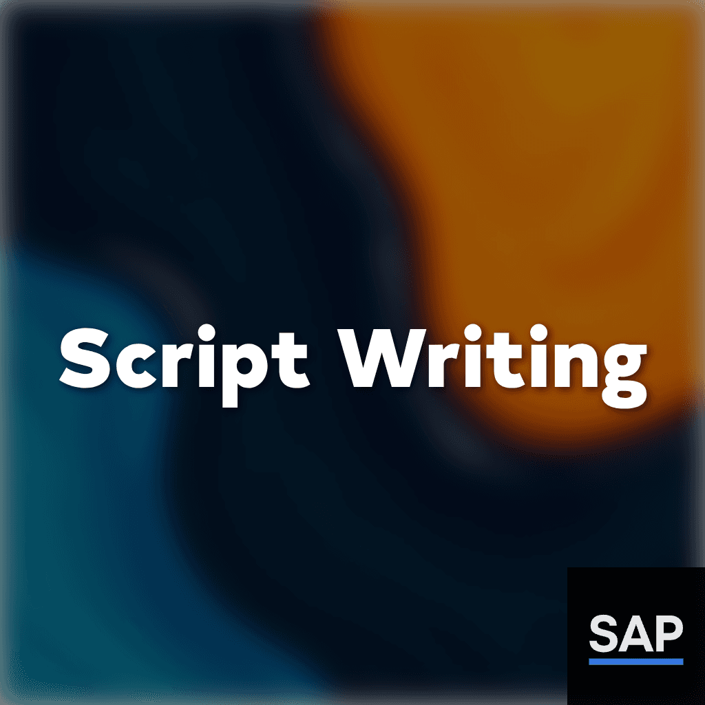 Scriptwriting