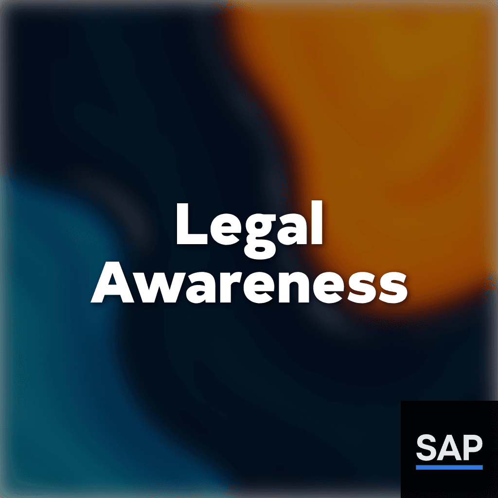 Regulatory and Legal Awareness