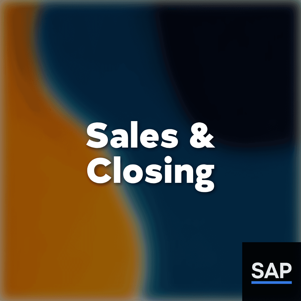 Sales and Closing